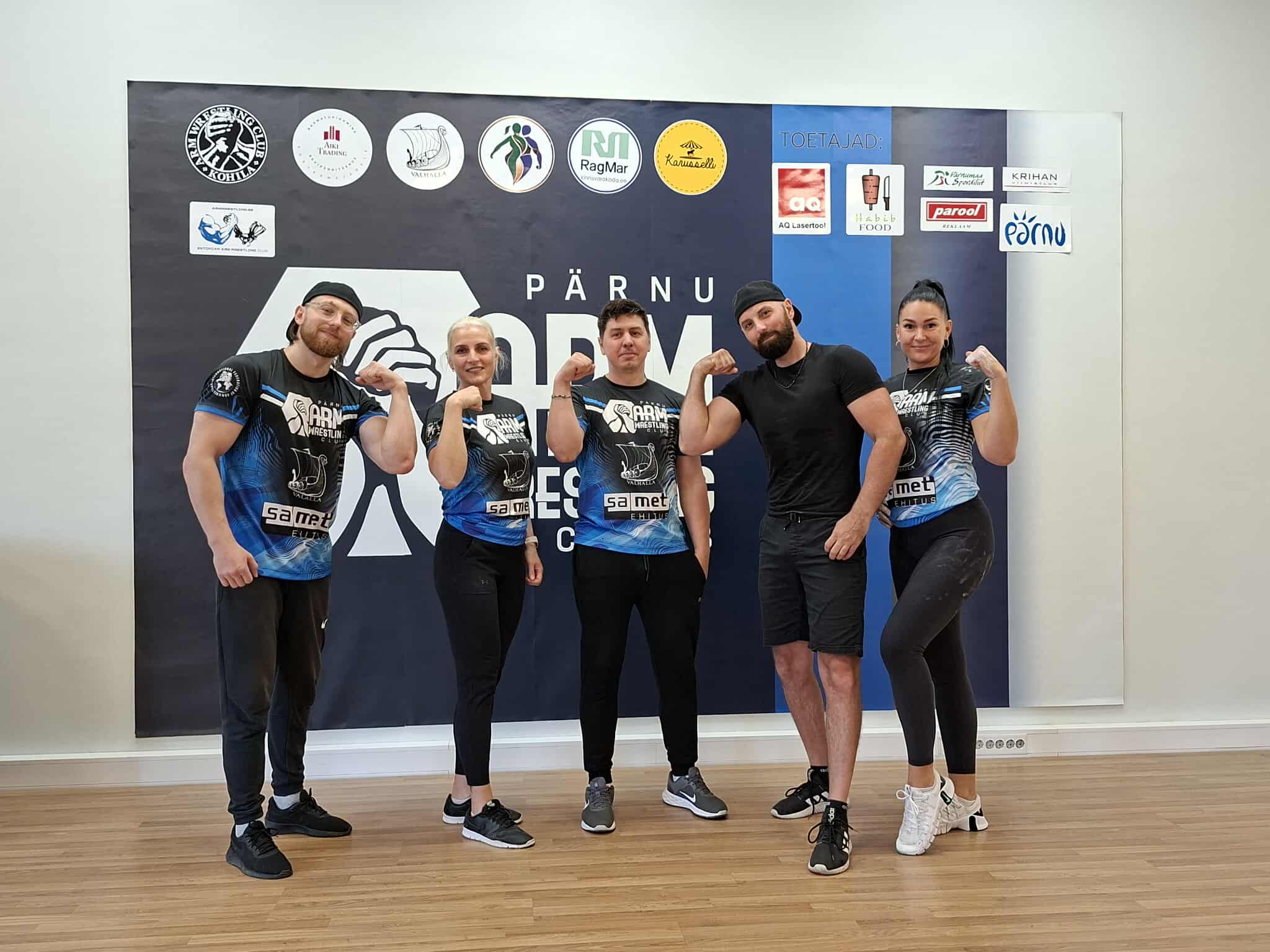 Käesurumisklubi Pärnu Armwrestling Club huvitegevuste messil Huvikas 2025